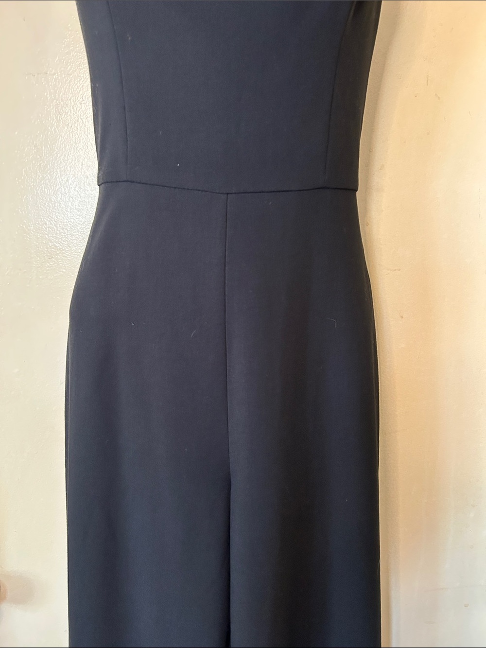 French Connection Black Wide-Leg Spaghetti Strap Jumpsuit size XS - Picture 4 of 10